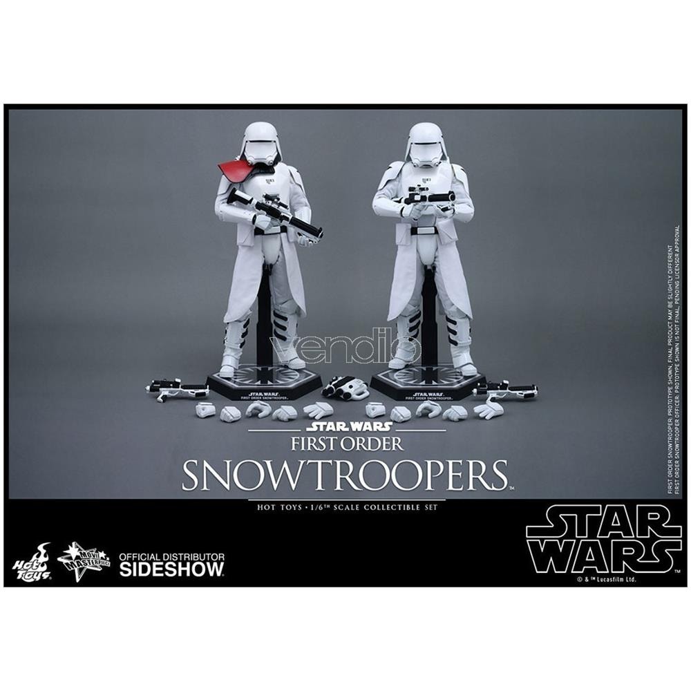 Figurina Mms323 - Star Wars : The Force Awakens - First Order Snowtroopers Officier And First Order Snowtroopers - Foto 2
