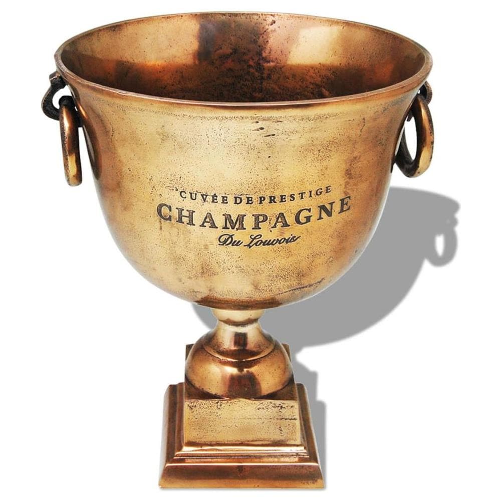 Trofeo Coppa Champagne Cooler Rame Marrone - Foto 1