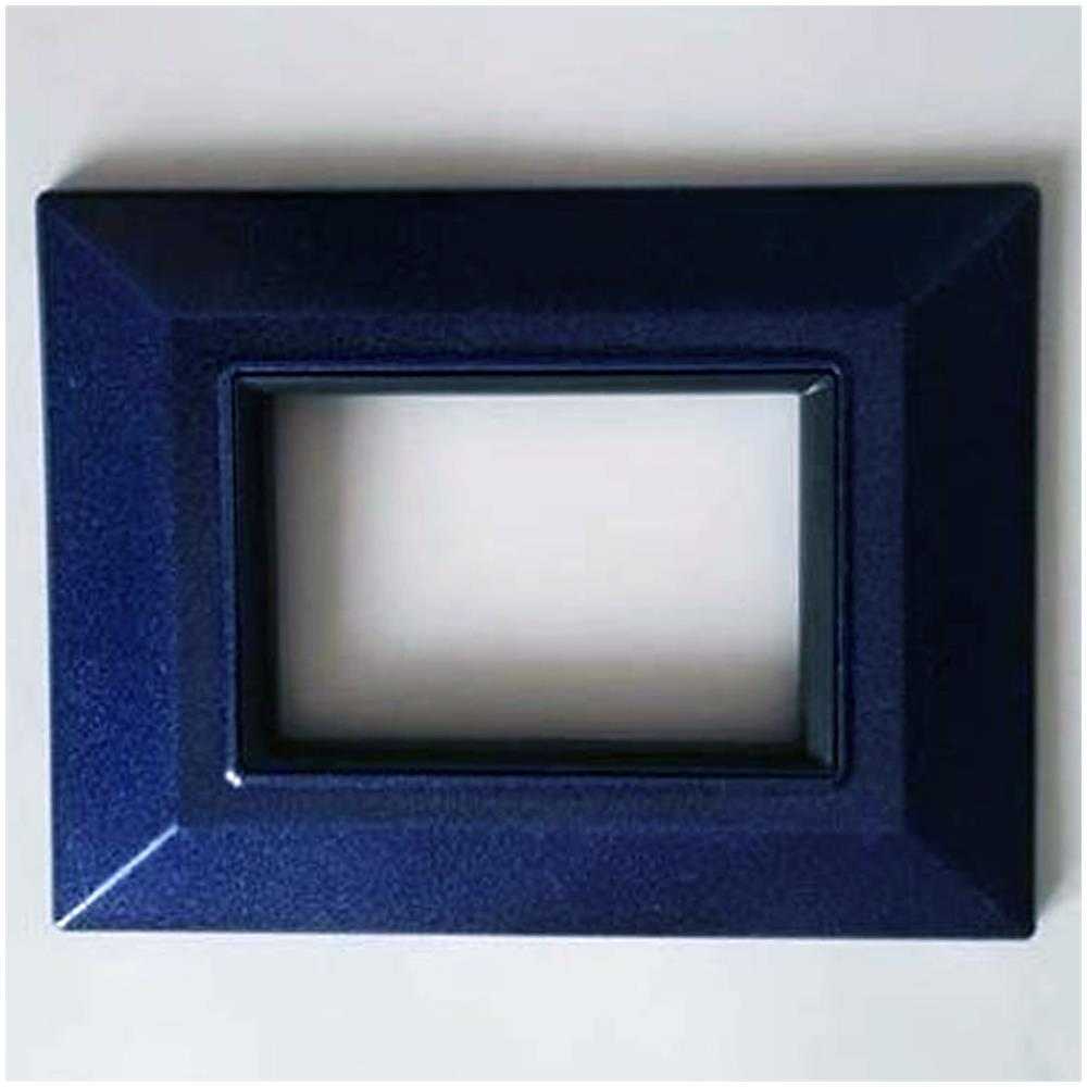 Placca Placchetta Placchette Compatibili Per Serie Axolute Sq Colorate - Blu Metallizzato 3 - Foto 1