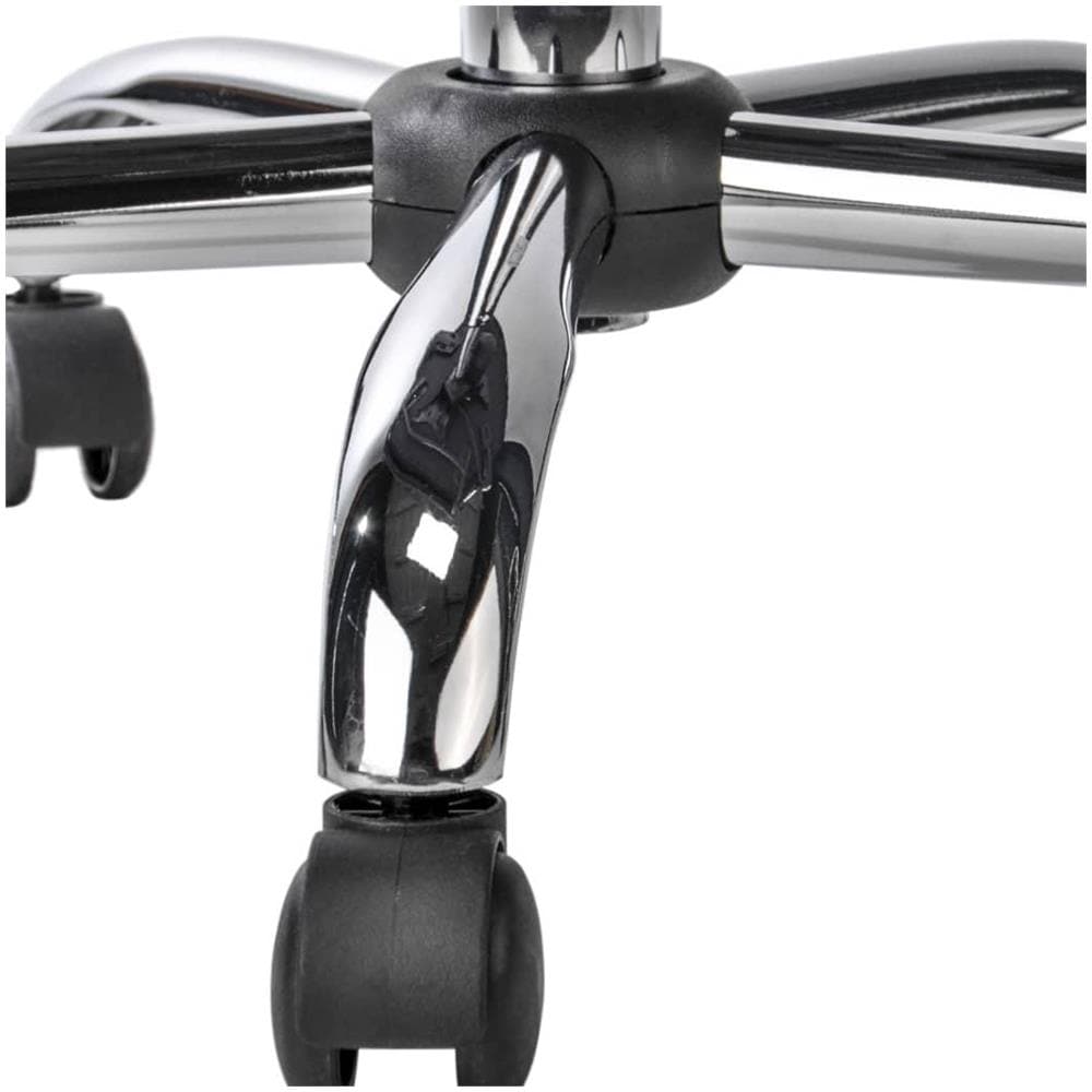 Sedia da Ufficio in Acciaio Ergonomica Nero - Foto 2