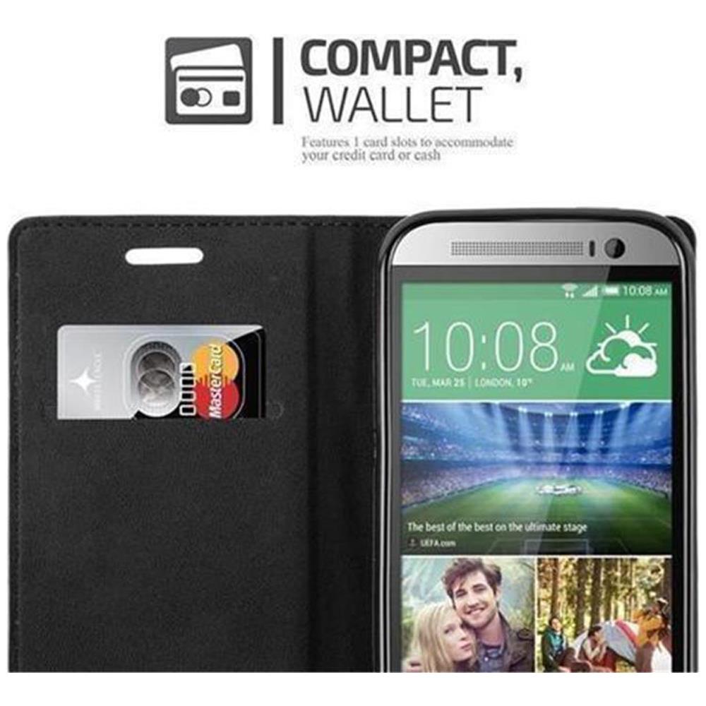 Custodia Compatibile Con Htc One M8 In Rosso Mela - Coperchio Protettiva Con Chiusura Magnetica, Funzione Stand E Tasca Per Le Carte - Foto 6