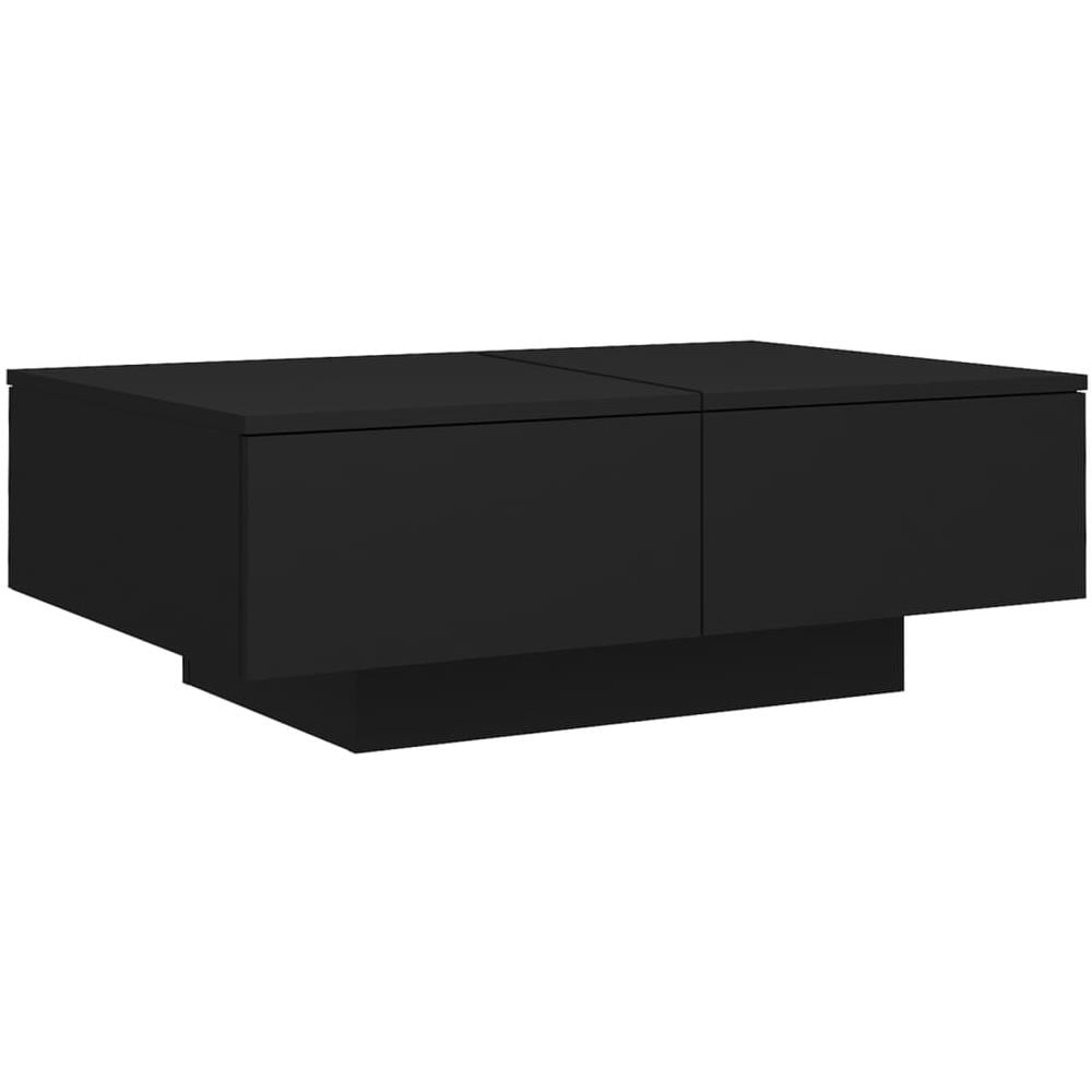 Tavolino da Salotto Nero 90x60x31 cm in Legno Multistrato - Foto 1