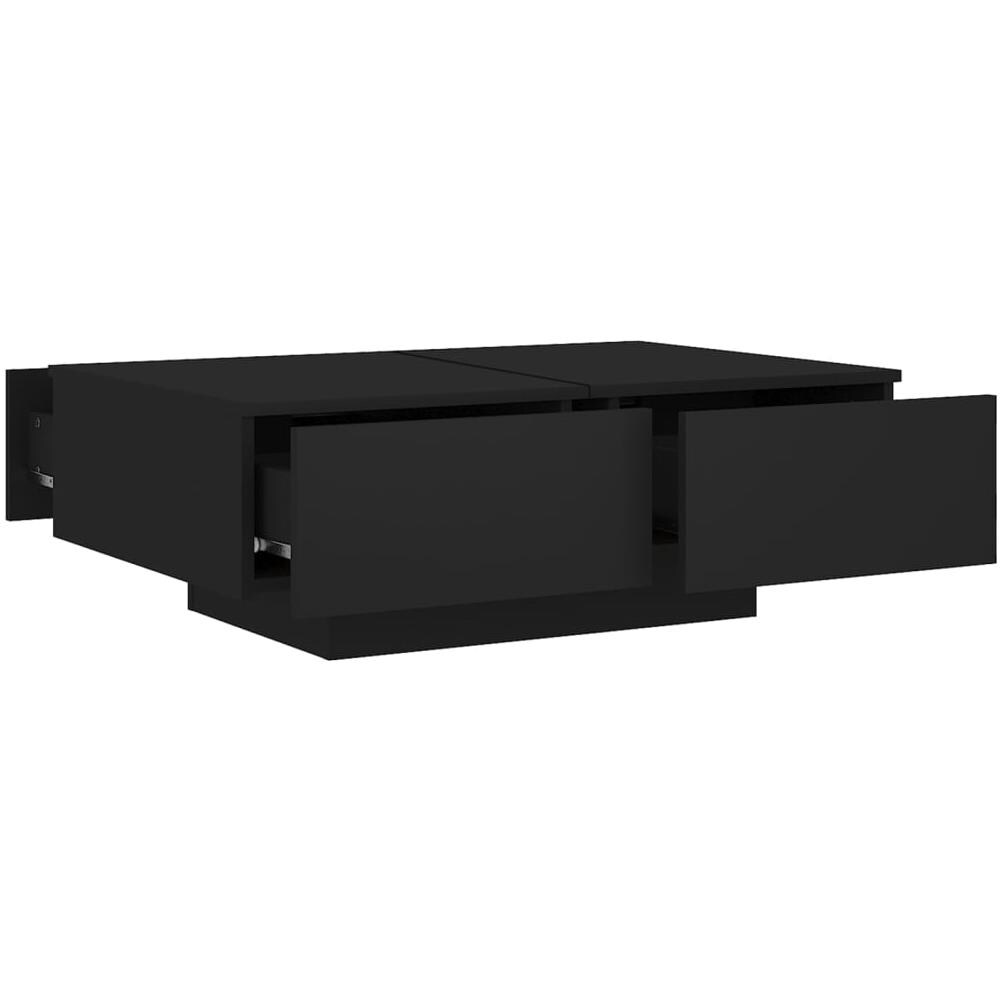 Tavolino da Salotto Nero 90x60x31 cm in Legno Multistrato - Foto 6