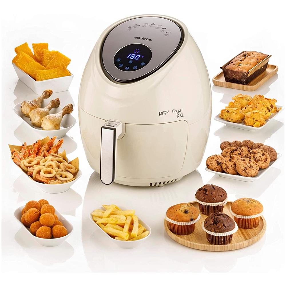 4618/02 Friggitrice Ad Aria Cestello Removibile 5.5 Litri 1800 Watt Beige - Foto 2