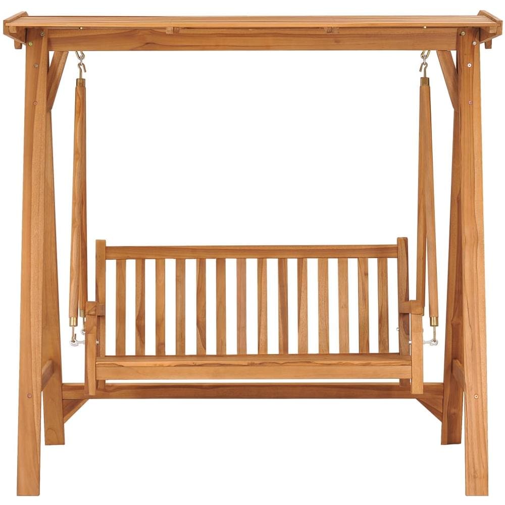 Dondolo Da Giardino 170 Cm In Legno Massello Di Teak - Foto 2