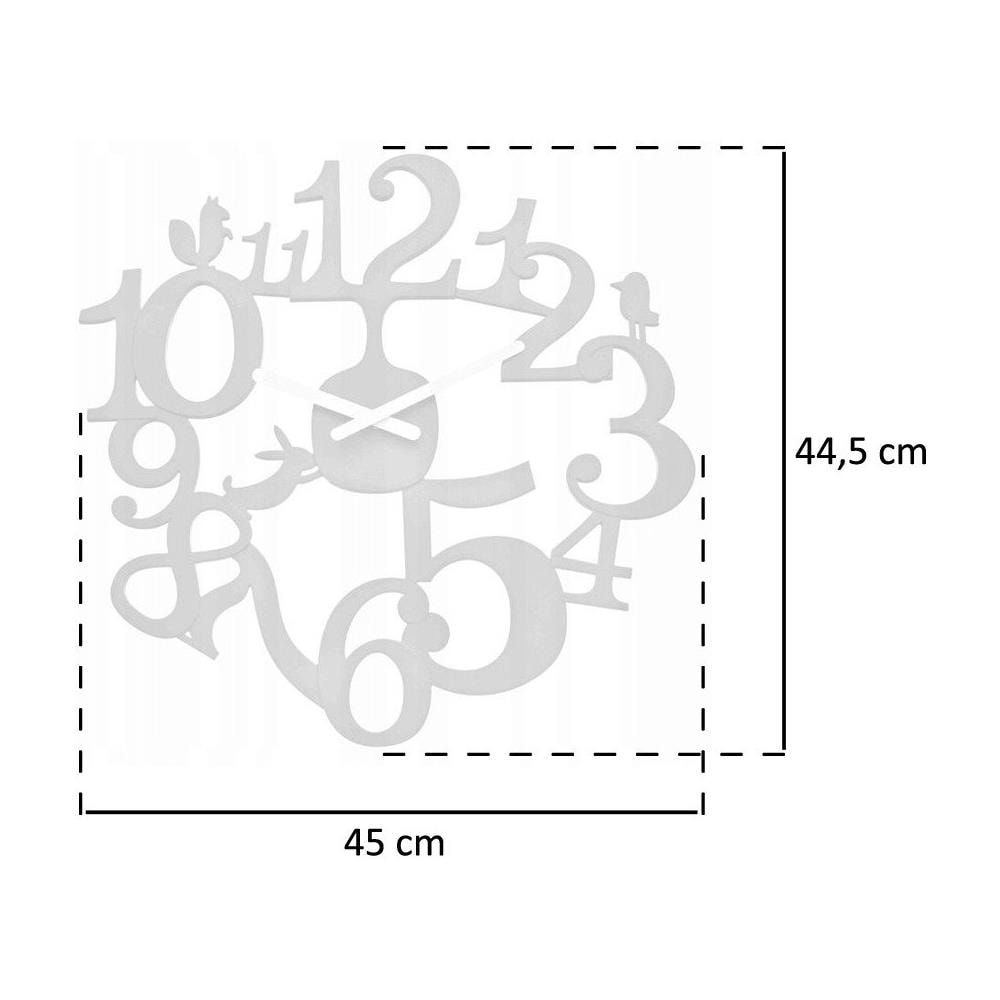 Orologio Da Parete Pi: p, Motivo Foresta - Colore Bianco, Koziol - Foto 3