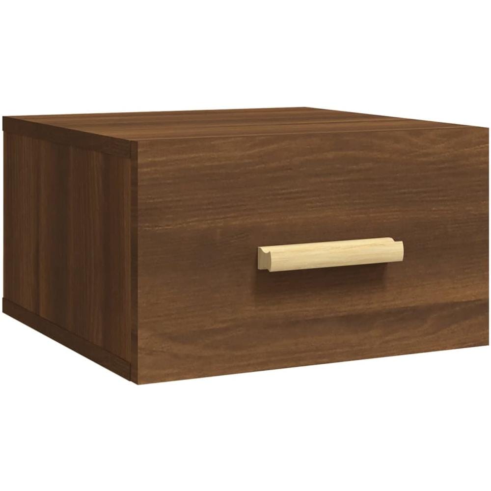 Comodino A Muro Rovere Marrone 35x35x20 Cm - Foto 1