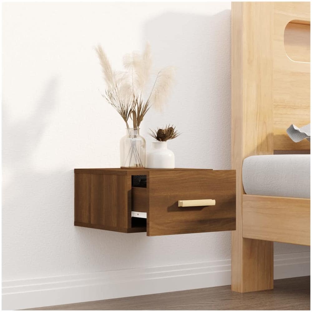 Comodino A Muro Rovere Marrone 35x35x20 Cm - Foto 2