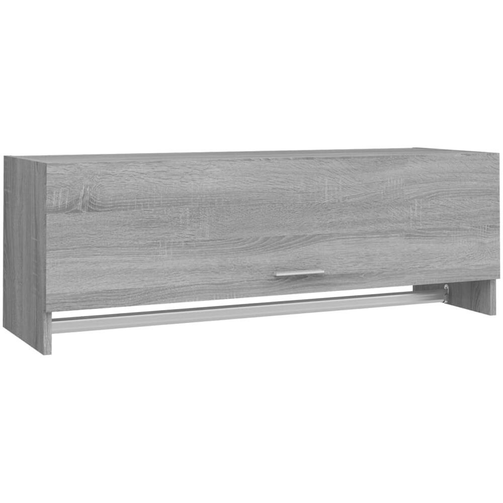 Armadio Grigio Sonoma 100x32,5x35 Cm In Legno Ingegnerizzato - Foto 2