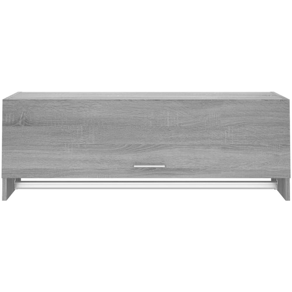 Armadio Grigio Sonoma 100x32,5x35 Cm In Legno Ingegnerizzato - Foto 3