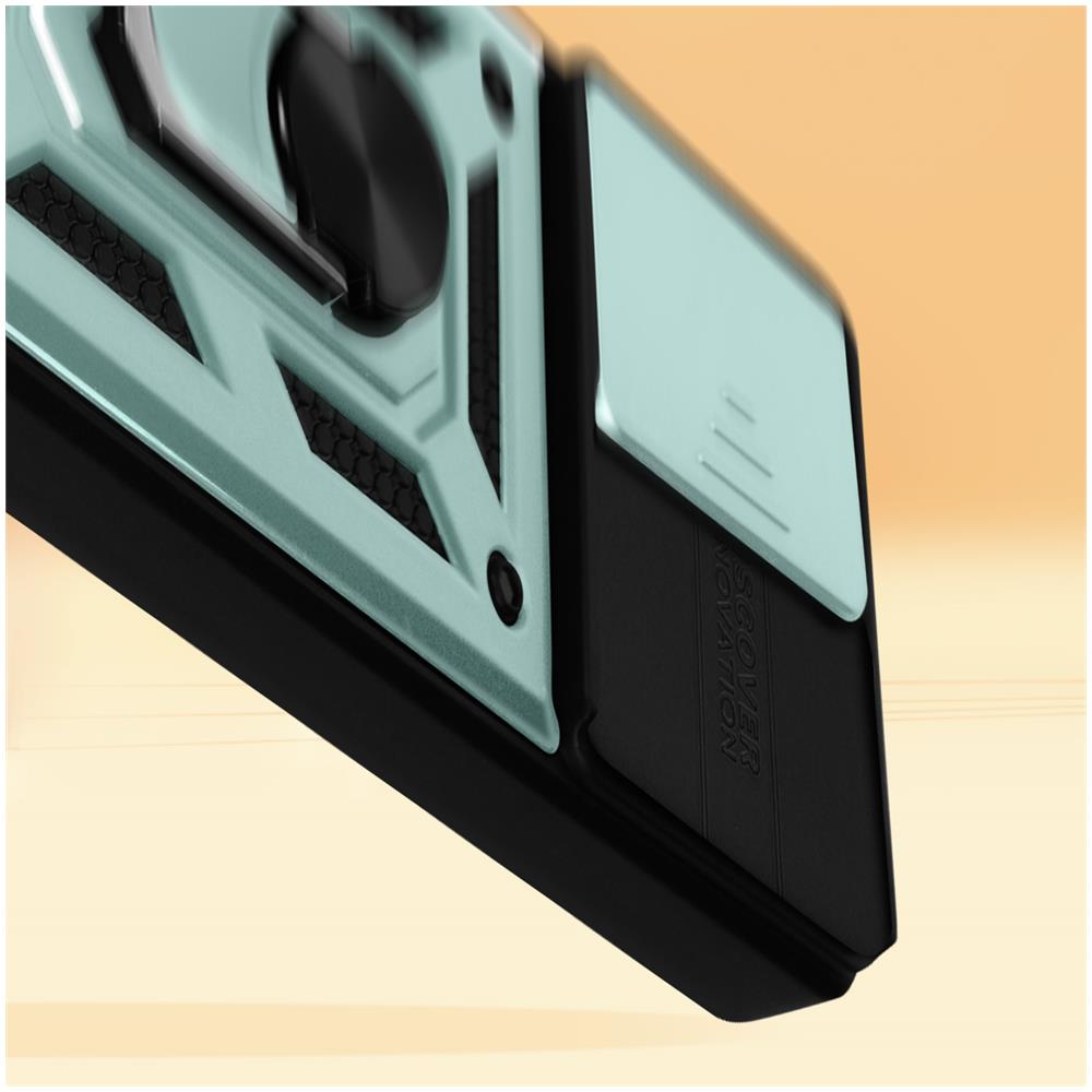 Cover Per Xiaomi 13 Pro Con Copri-fotocamera E Anello Di Supporto Verde - Foto 2