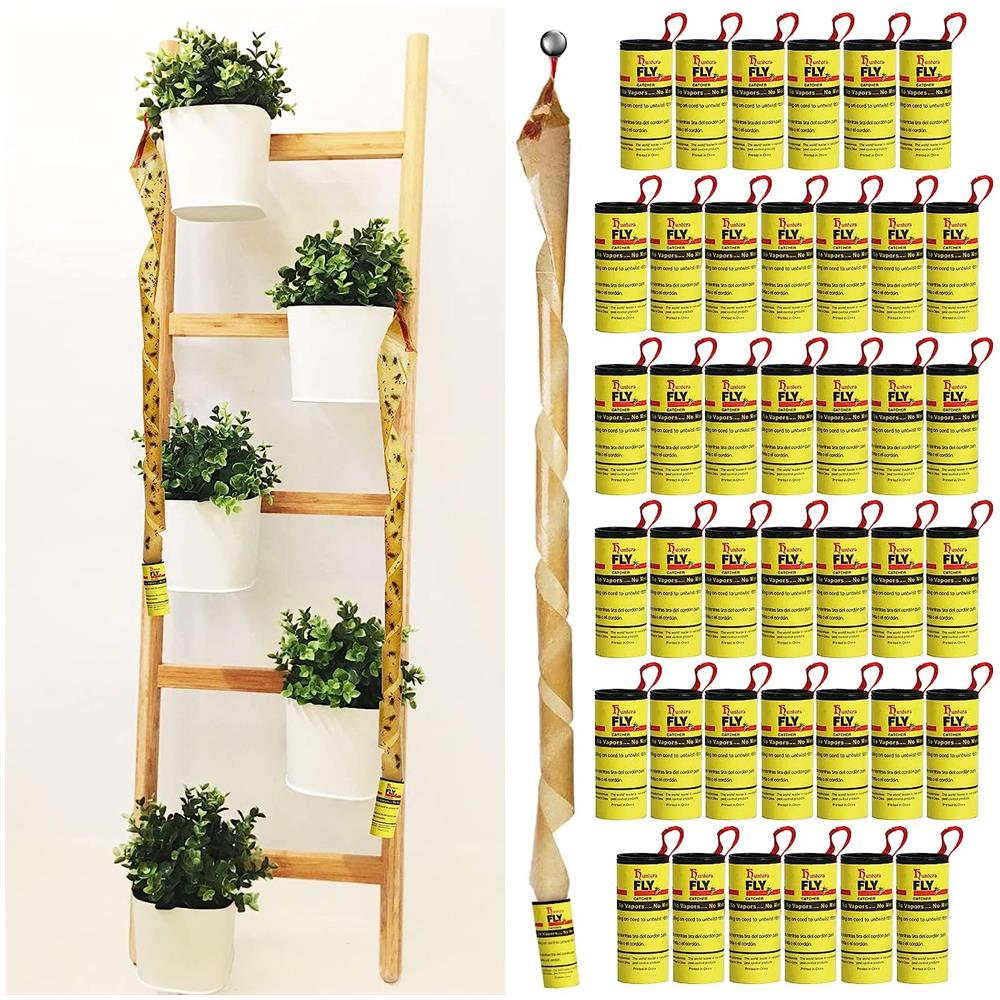 Rotolo Di Carta Per Mosche Cattura Mosche Trappola Per Mosche Confezione Da 8 - Foto 7