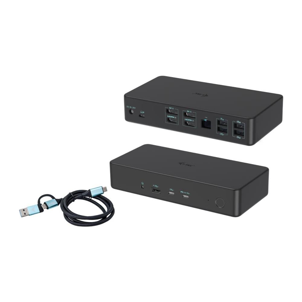 CADUAL4KDOCKPD2UK Replicatore di Porte e Docking Station Per Laptop Cablato USB 3.2 Gen 1 (3.1 Gen 1) Type-C Nero - Foto 1