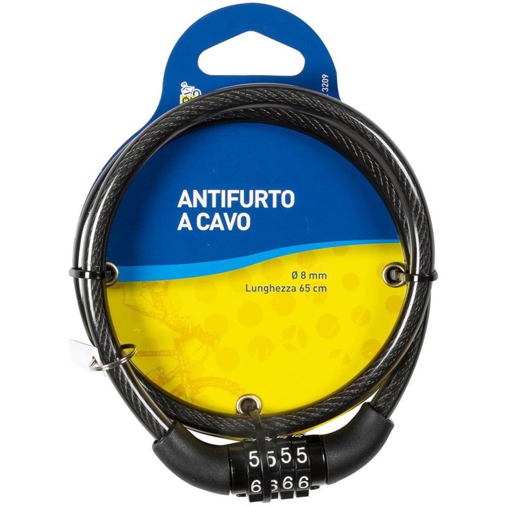 Antifurto Spirale A Cavo Con Combinazione 8x65 Cm - Foto 2