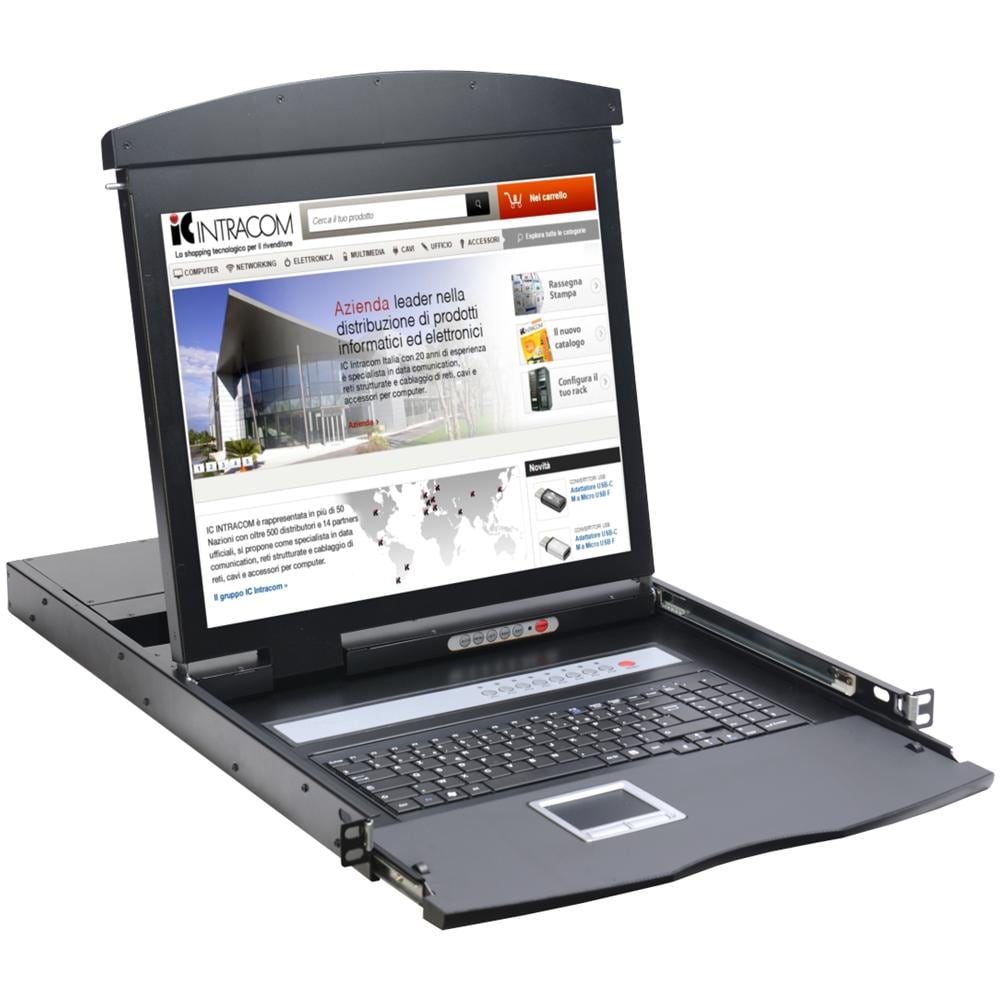 IDATA KVM-DR19S8 - Console KVM Switch 8 Porte USB / PS2 con LCD 19'' da Rack 19'' - Foto 2