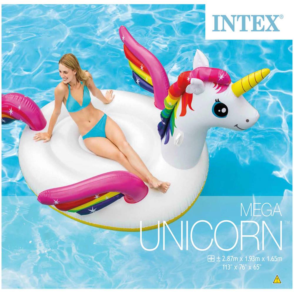 Galleggiante per Piscina Mega Unicorn Island 57281EU - Foto 3