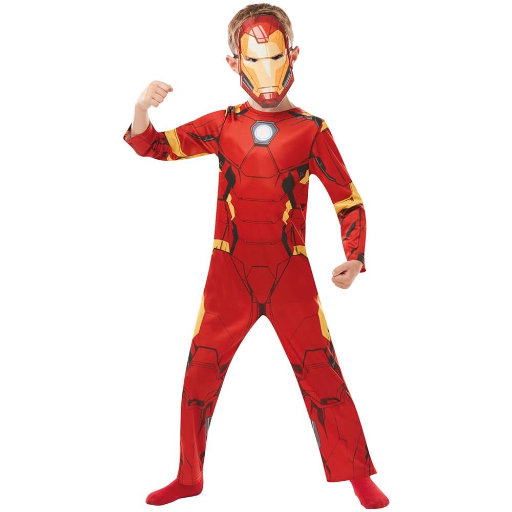 Travestimento Classico Da Iron Man Per Bambino - Taglia: 2/3 Anni (98 Cm) - Foto 3