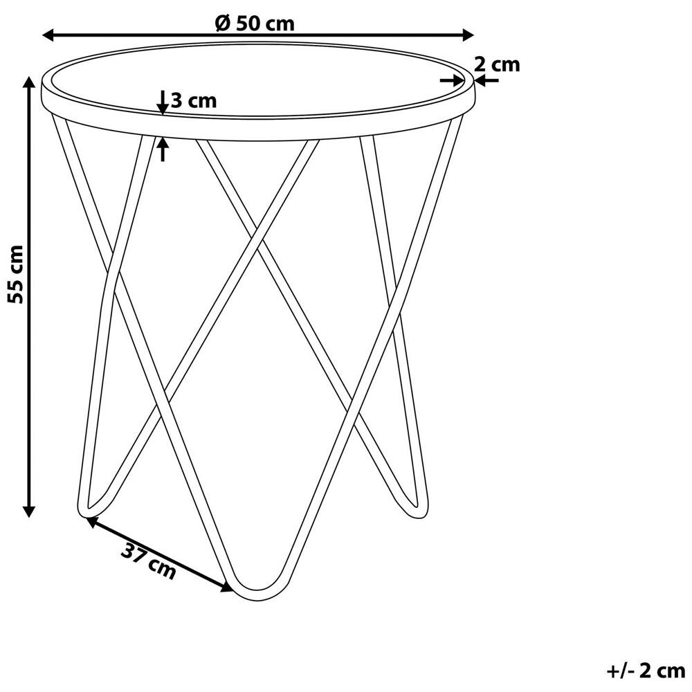 Tavolino Meridian Oro - Foto 2