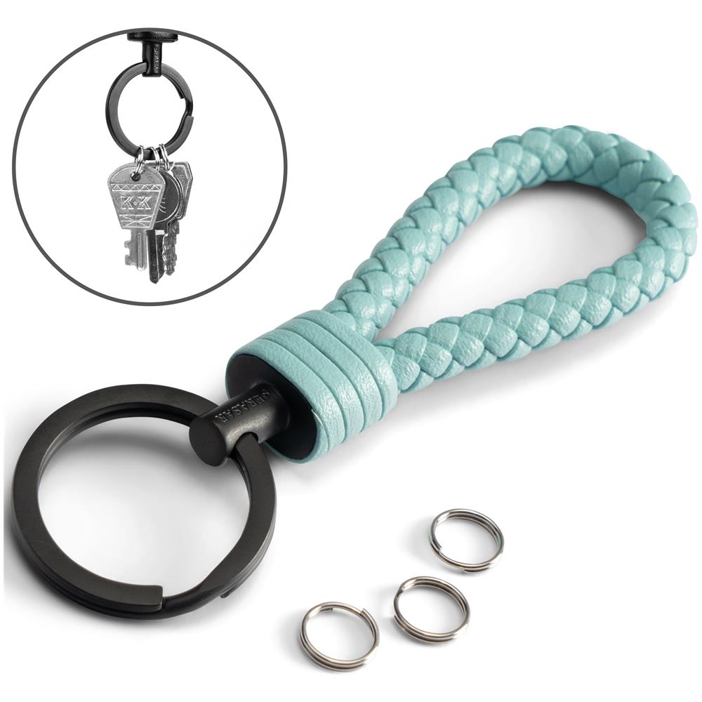 Portachiavi in Pelle da Donna, ""Strong"", Cammello - Foto 5