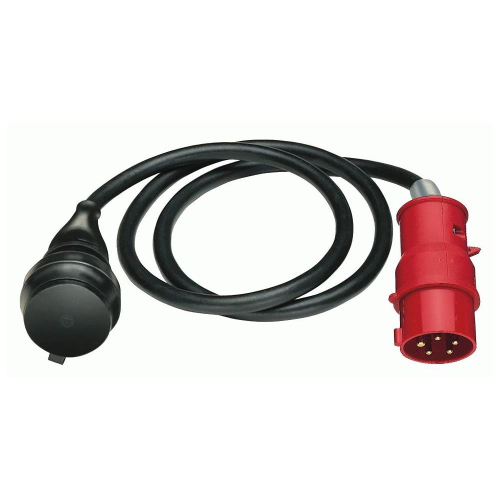 1.5m H07RN-F 3G1,5, Maschio / femmina, 1,5m, Nero, 400V, 16A - Foto 1