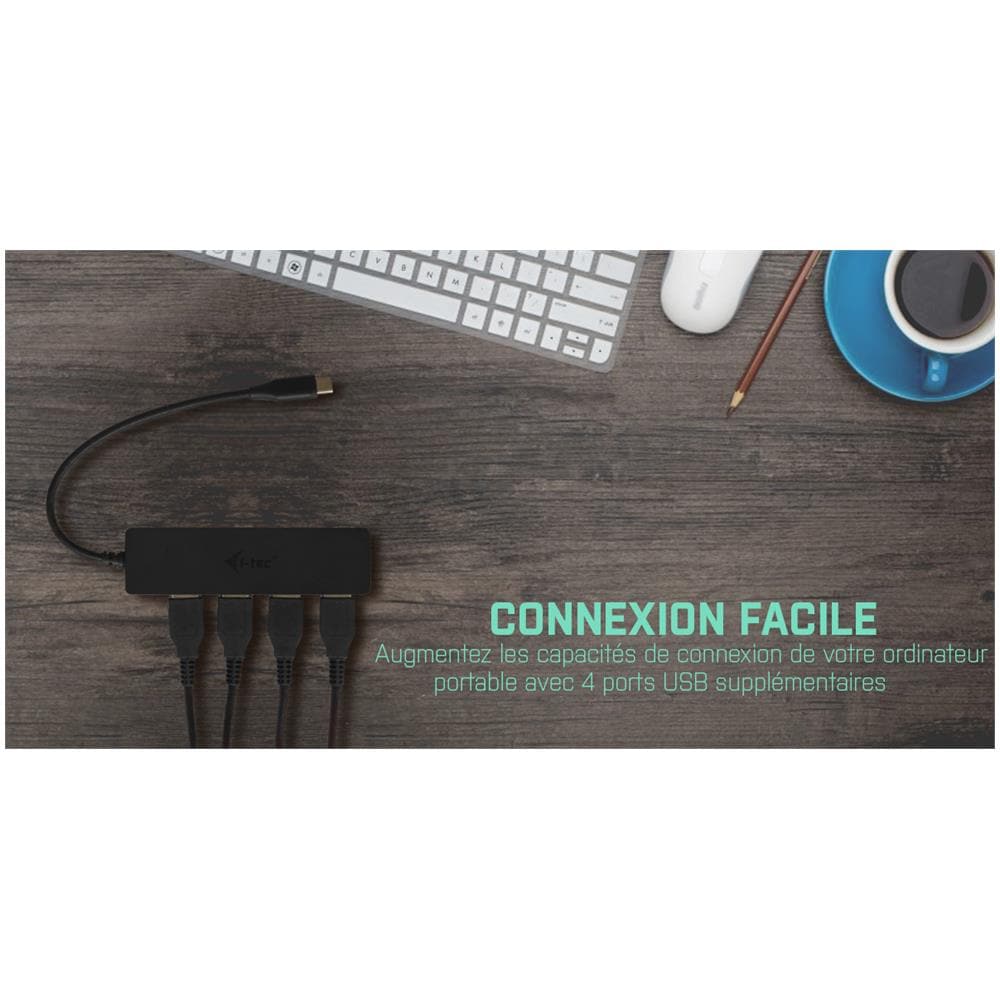 C31HUB404, USB 3.0 (3.1 Gen 1) Type-A, USB 3.0 (3.1 Gen 1) Type-C, USB, Nero, Apple MacBook 2015, Chromebook Pixel 2015, Acer Switch Alpha 12, Dell XPS 13, HP EliteBook Folio G - Foto 2