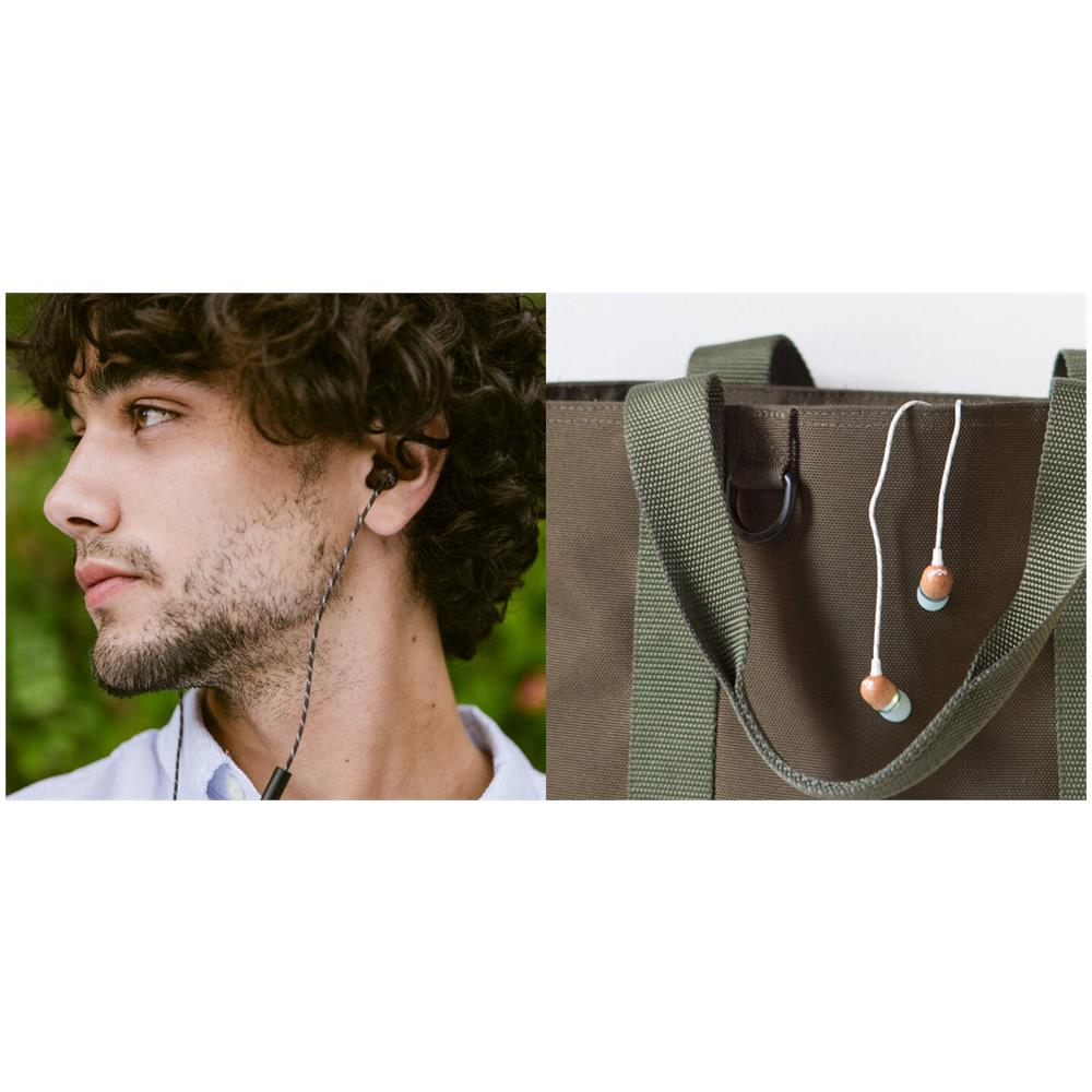 Auricolare Cablato In-ear Musica e Chiamate Ottone - Foto 2