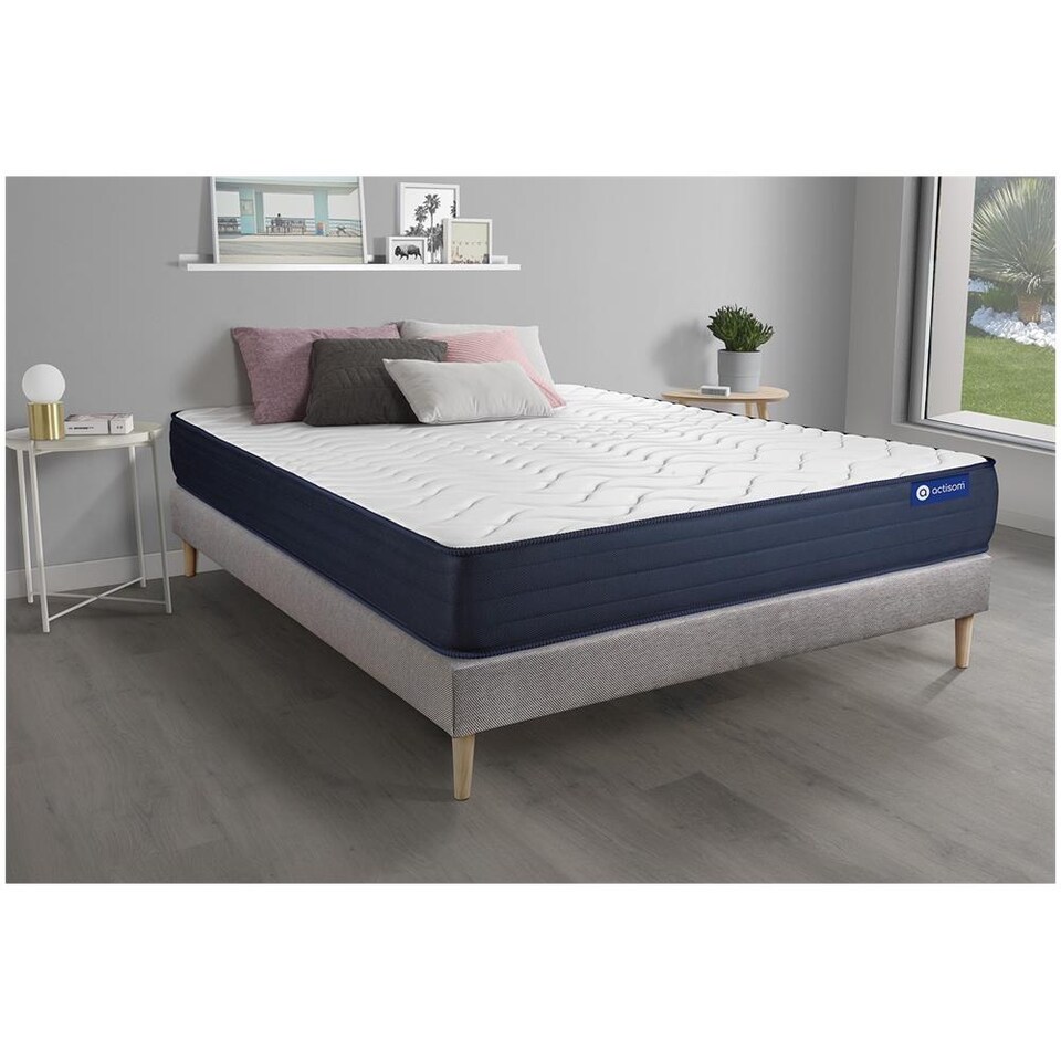 Materasso Matrimoniale 120x190 Cm Con Memory Foam - Spessore 22 Cm - Rigidità Media - In Scatola