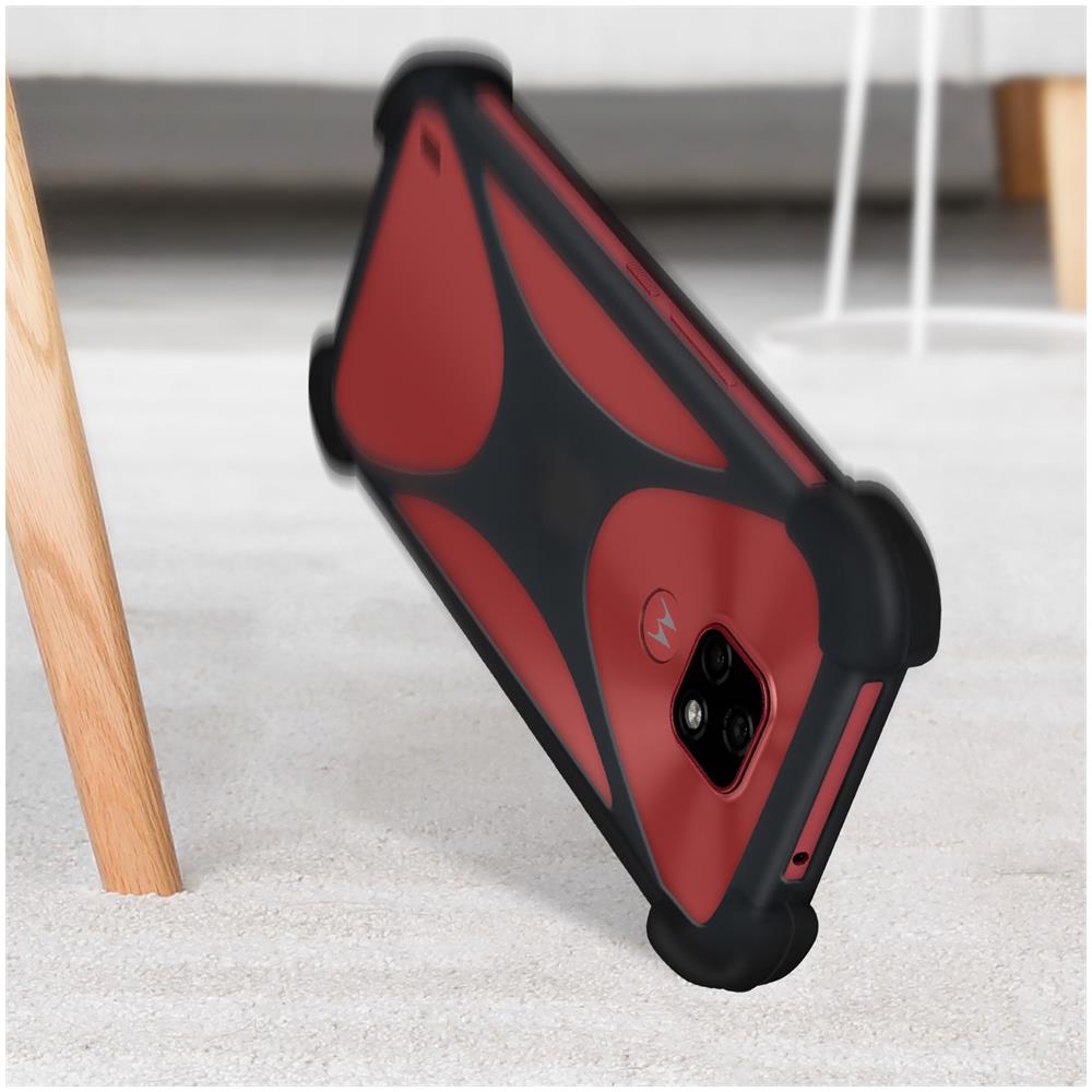 Cover Smartphone Fino A 6,7 Pollici Universale Gel Di Silicone Espandibile Nera - Foto 2