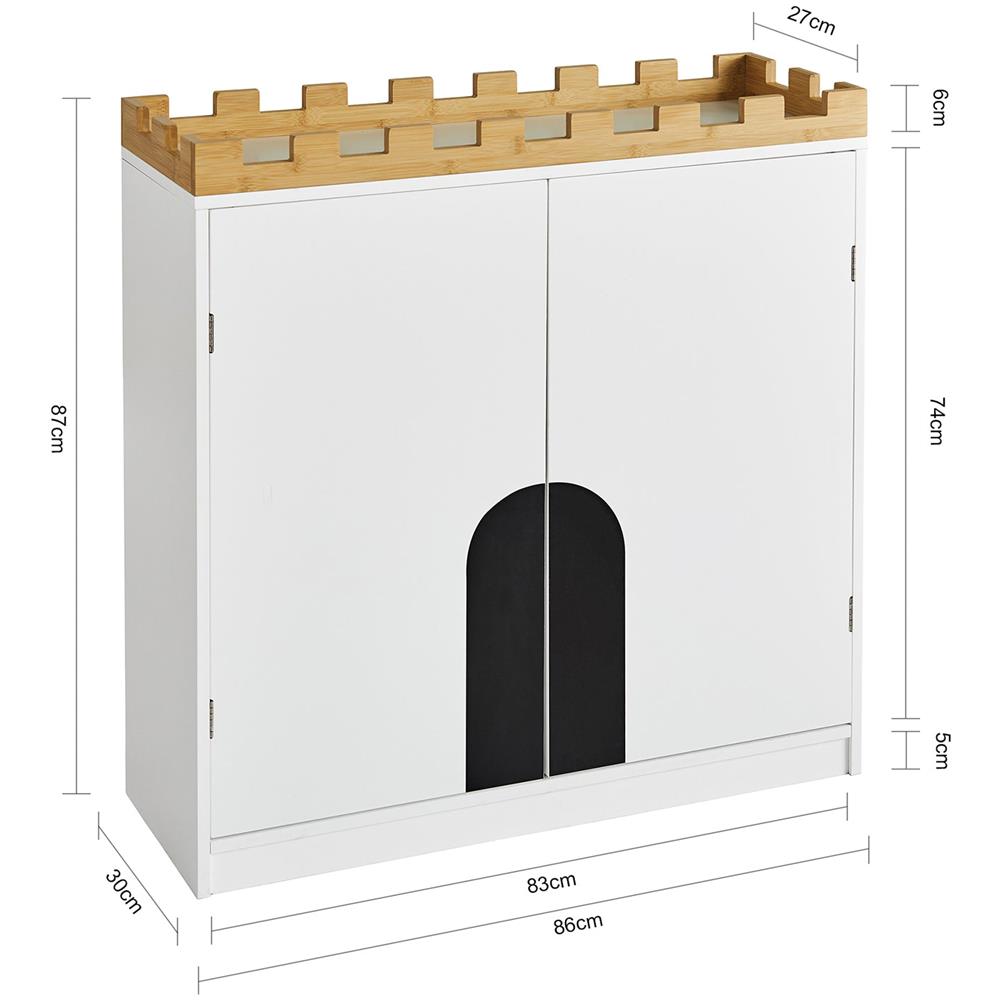 Cassettiera per Bambini - Armadietto Portaoggetti - L86 x P30 x A87cm - Kmb44-w - Foto 2