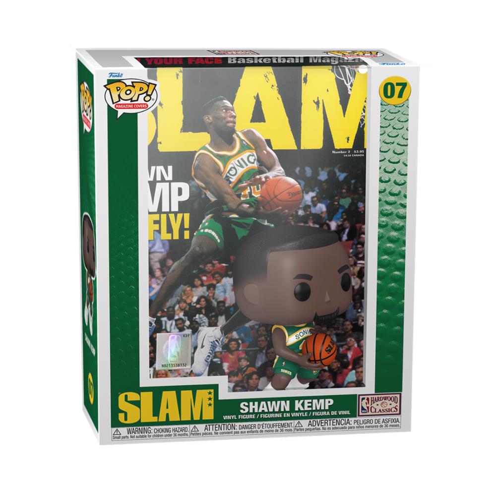 Nba Cover Pop! Basketball Vinyl Figure Shawn Kemp (slam Magazin) 9 Cm - Foto 1