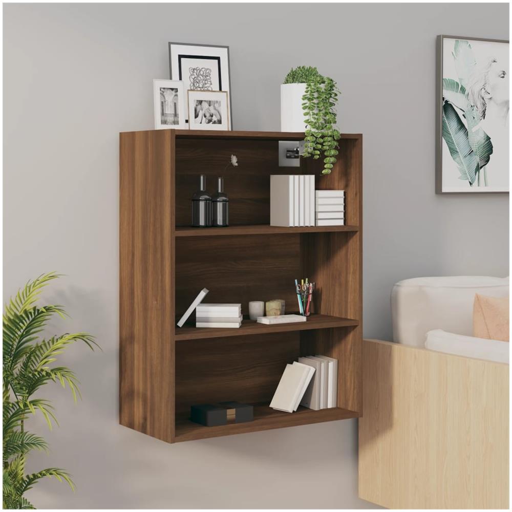 Armadietto Pensile A Parete Rovere Marrone 69,5x32,5x90 Cm - Foto 1