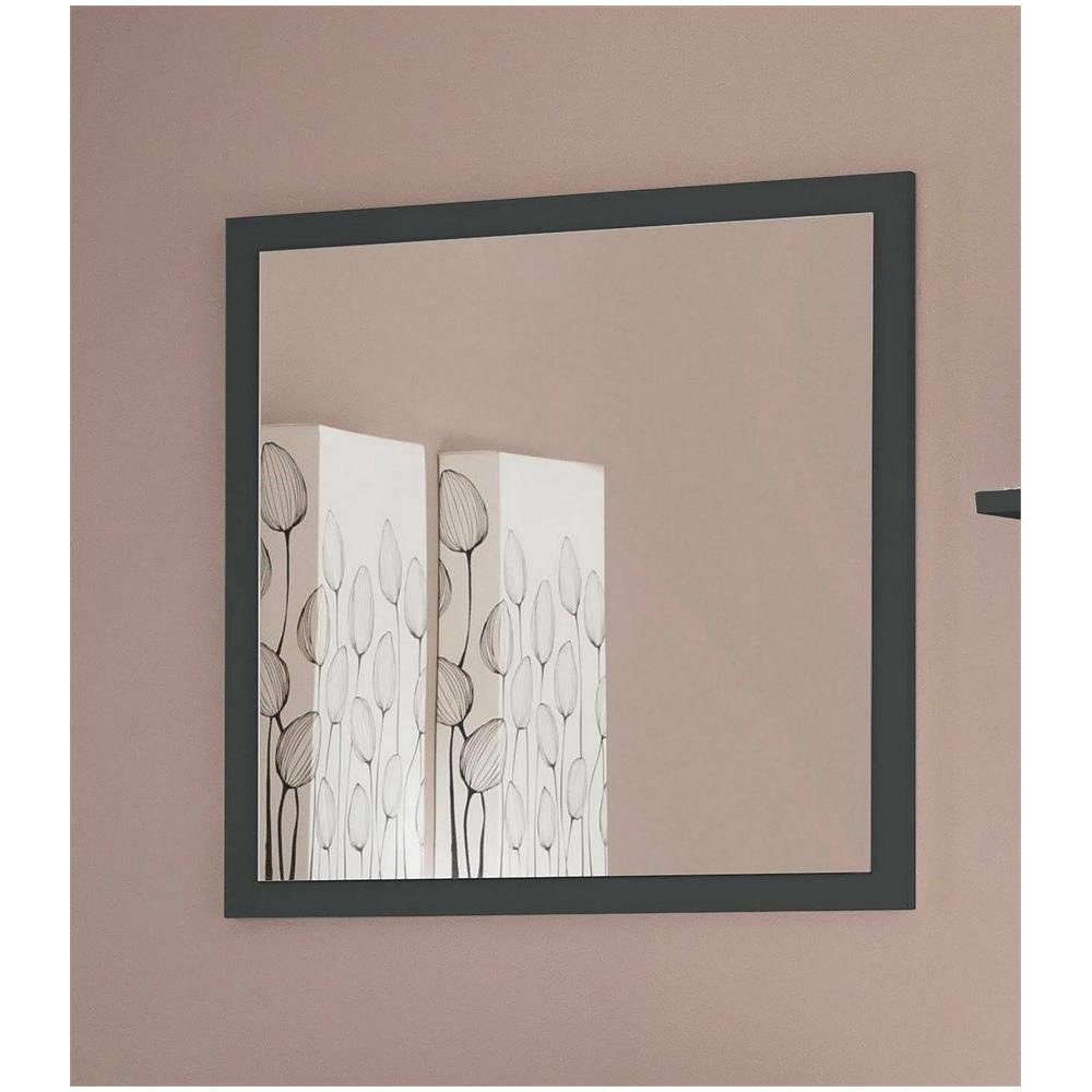 Specchio Rino, Specchio Da Bagno, 100% Made In Italy, Cm 60x2h60, Antracite Lucido - Foto 1