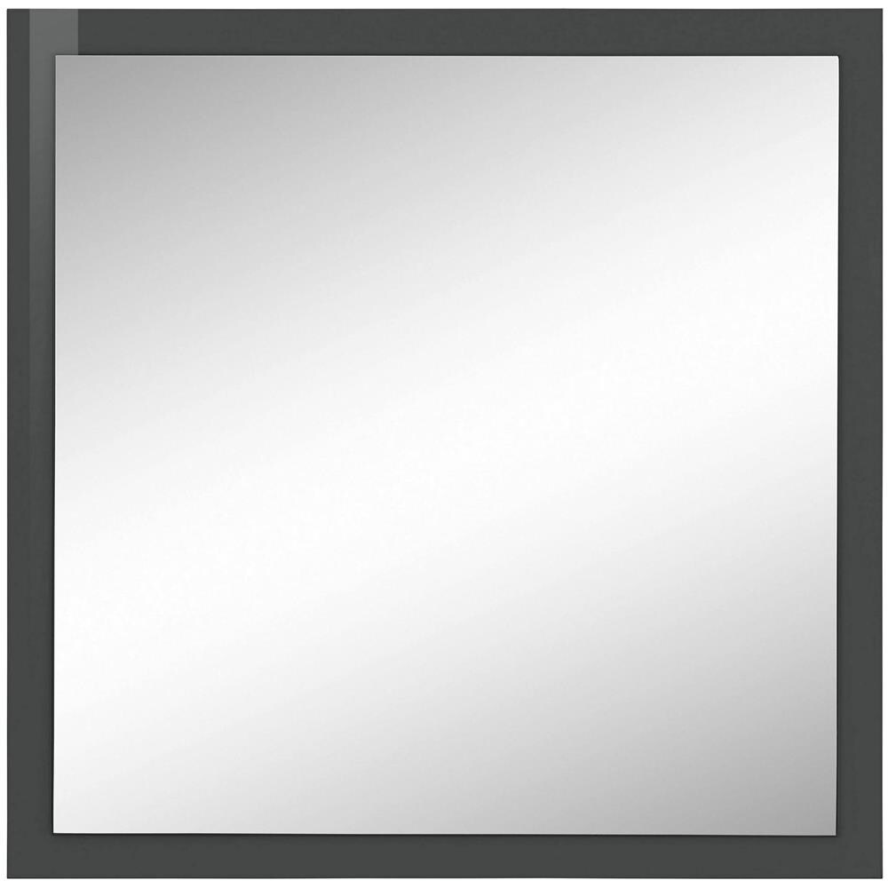 Specchio Rino, Specchio Da Bagno, 100% Made In Italy, Cm 60x2h60, Antracite Lucido - Foto 4