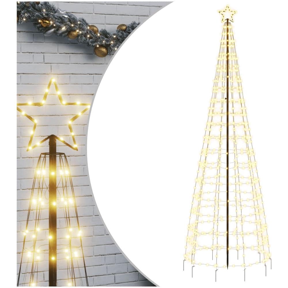 Illuminazione Albero Natale Picchetti 570LED Bianco Caldo 300cm - Foto 2