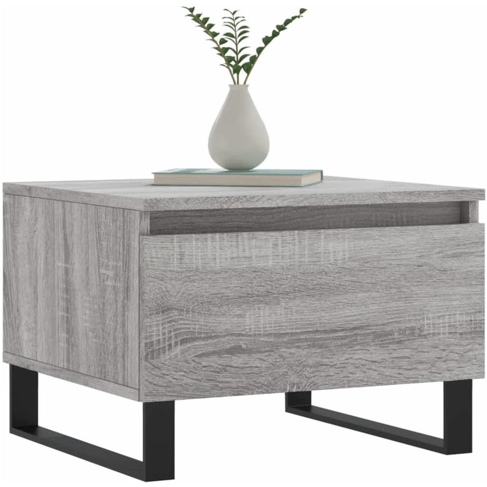Tavolini Salotto 2pz Grigio Sonoma 50x46x35cm Legno Multistrato - Foto 3