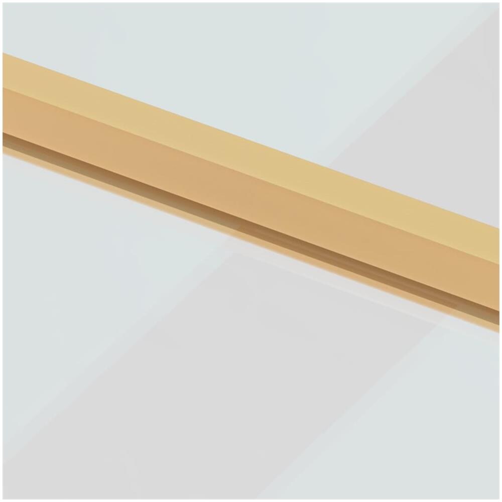 Porta Interni Sottile Oro 76x201,5cm Vetro Temperato Alluminio - Foto 2