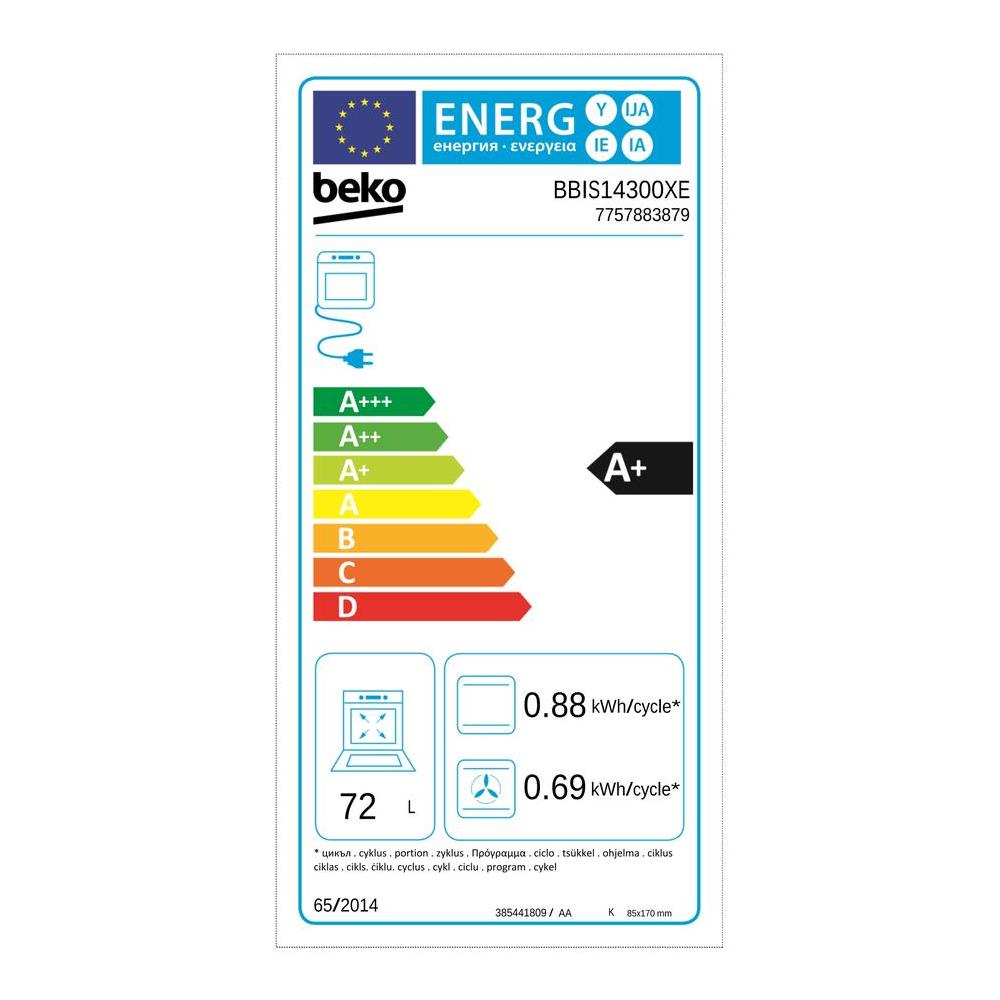 Forno Elettrico da Incasso b300 BBIS14300XE Capacità 72 L elettrico Potenza 3300 W Colore Acciaio Inox - Foto 2