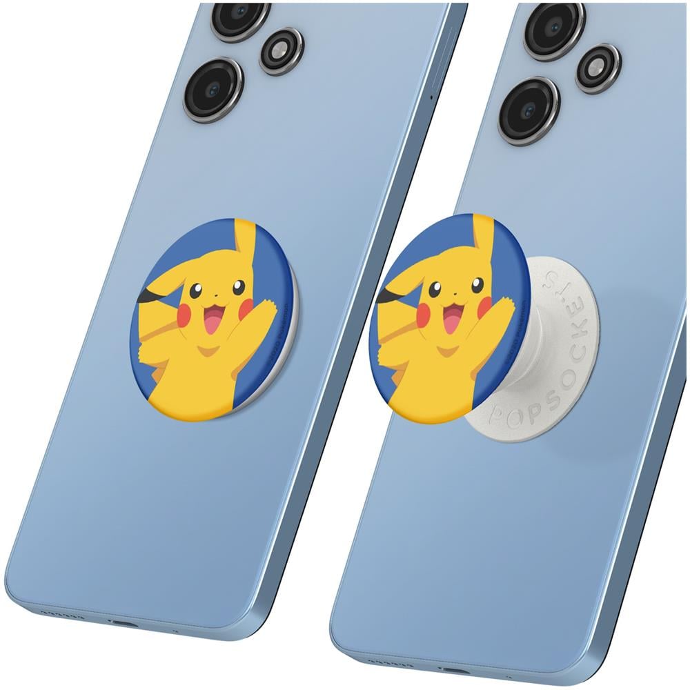 Popgrip Per Smartphone Standard Pikachu Knocked, Bianco / Blu - Foto 5