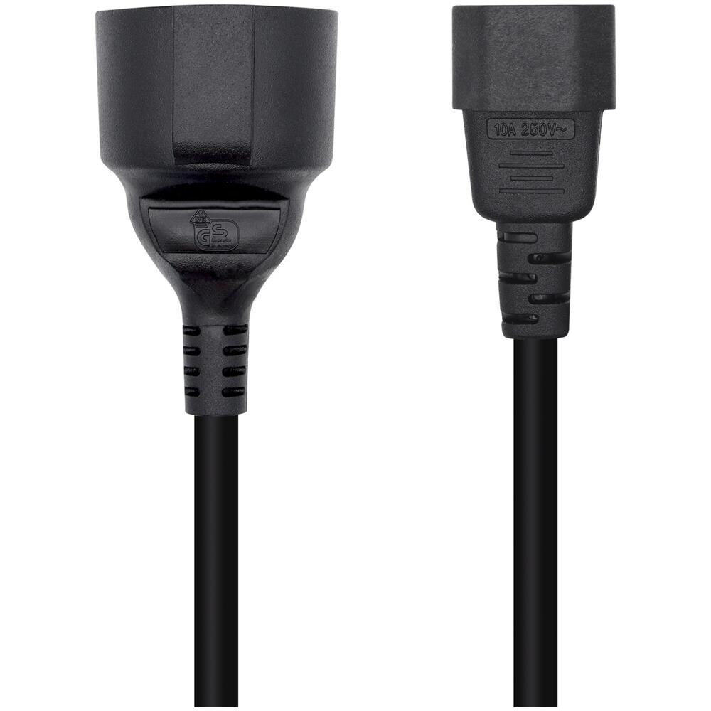 A132-0467 cavo di alimentazione Nero 0,25 m Accoppiatore C14 CEE7/7 - Foto 1