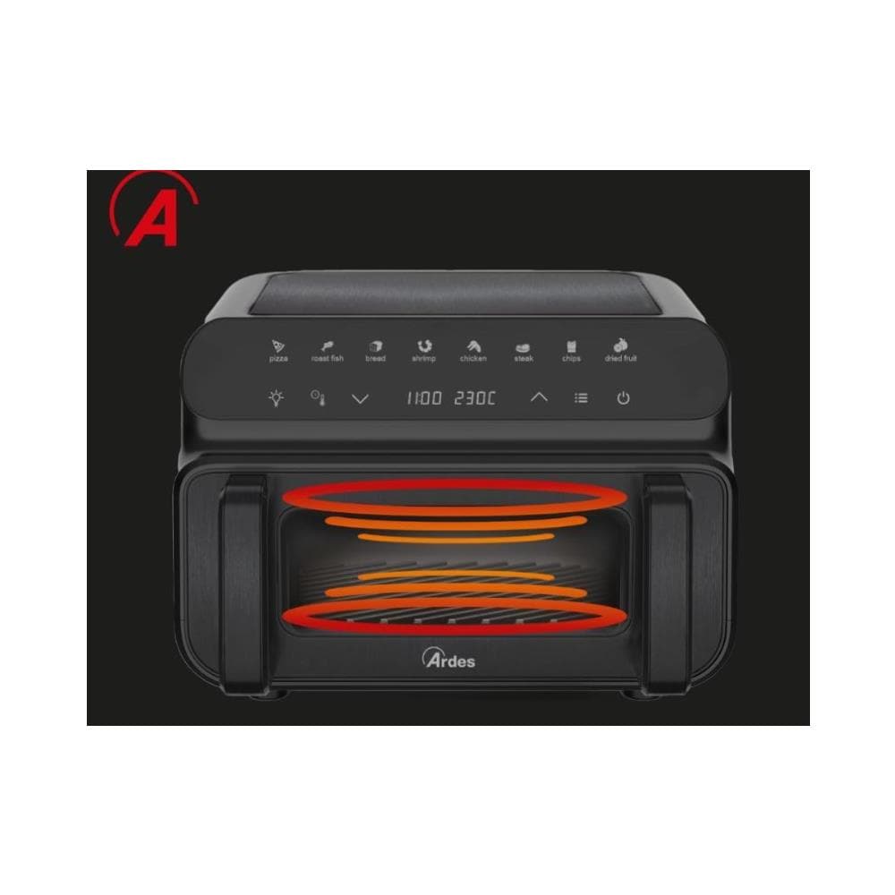 Friggitrice ad Aria ARFRYA09GP Capacità 10 L 2000 W Colore Nero - Foto 2