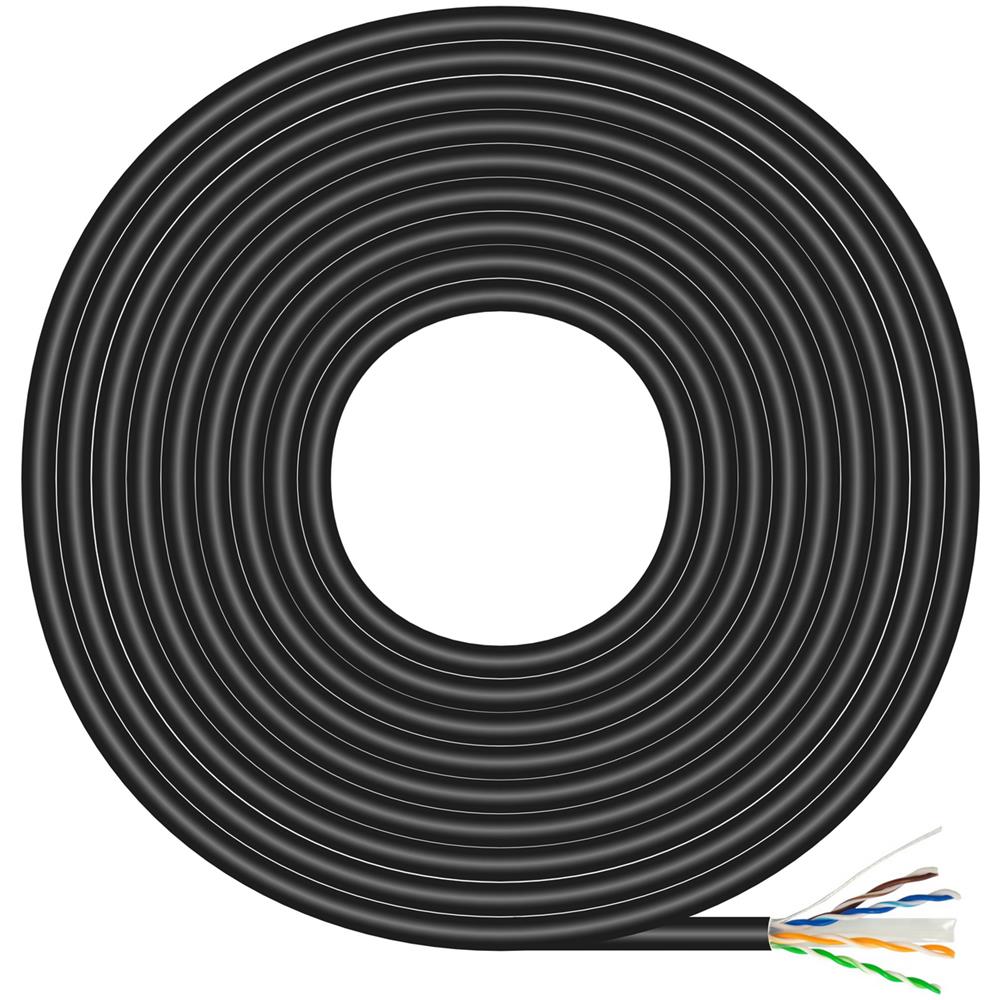 A135-0675 cavo di rete Nero 100 m Cat6 U /UTP (UTP) - Foto 1