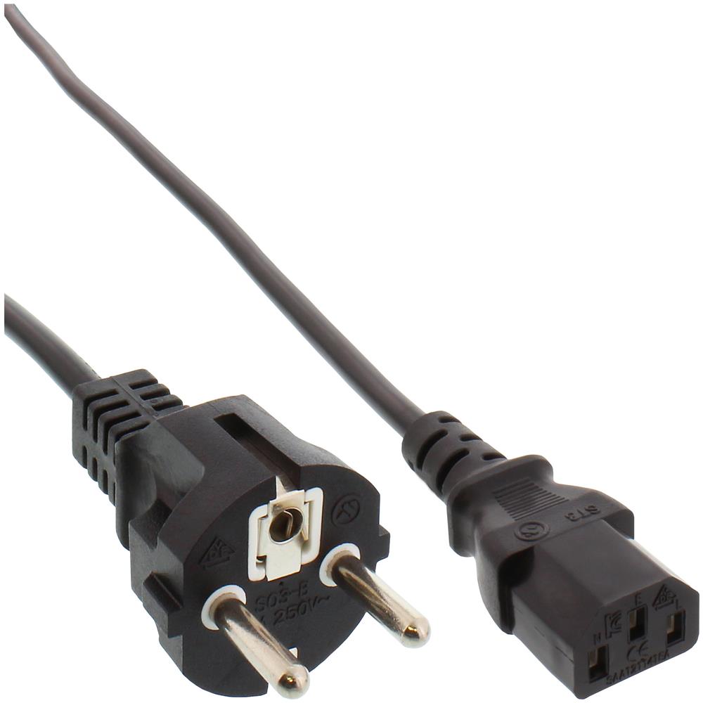 Cavo alimentazione Spina Shucko a Presa IEC-320-C13, conf. 25pz, 1,8m - Foto 1