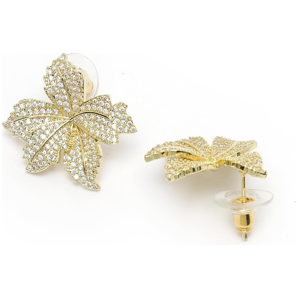 Orecchini a Bottone a Foglia di Palma Collezione Diva - Foto 2