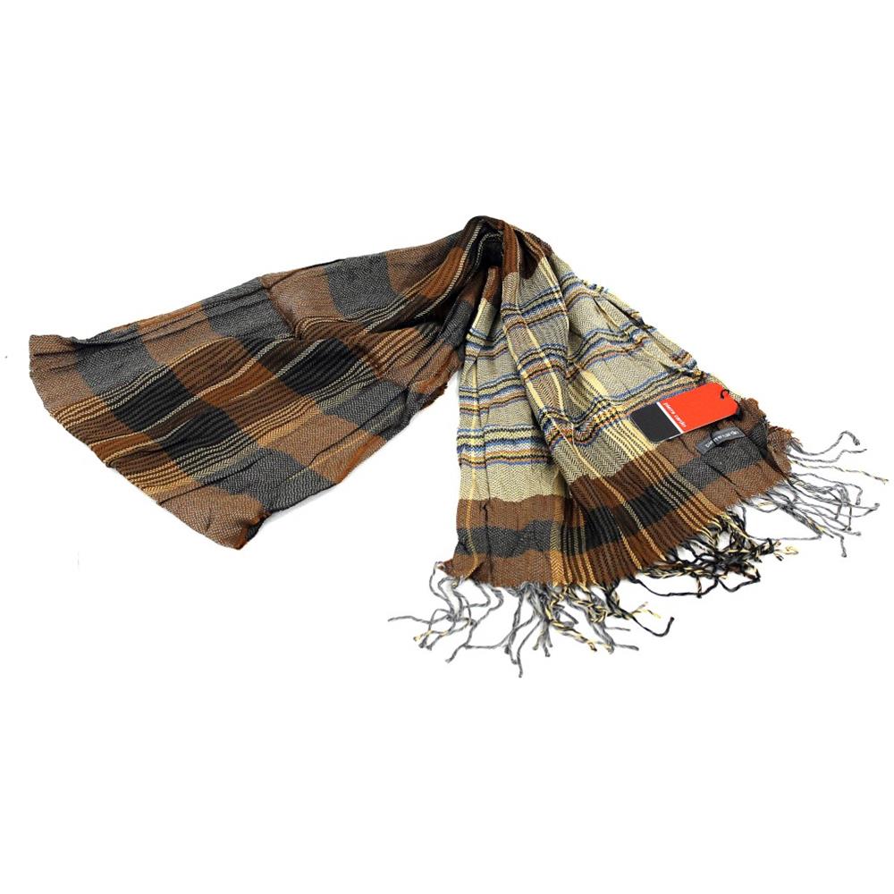 Sciarpa Uomo Pashmina Stropicciata Jc3399 Castoro - Foto 2