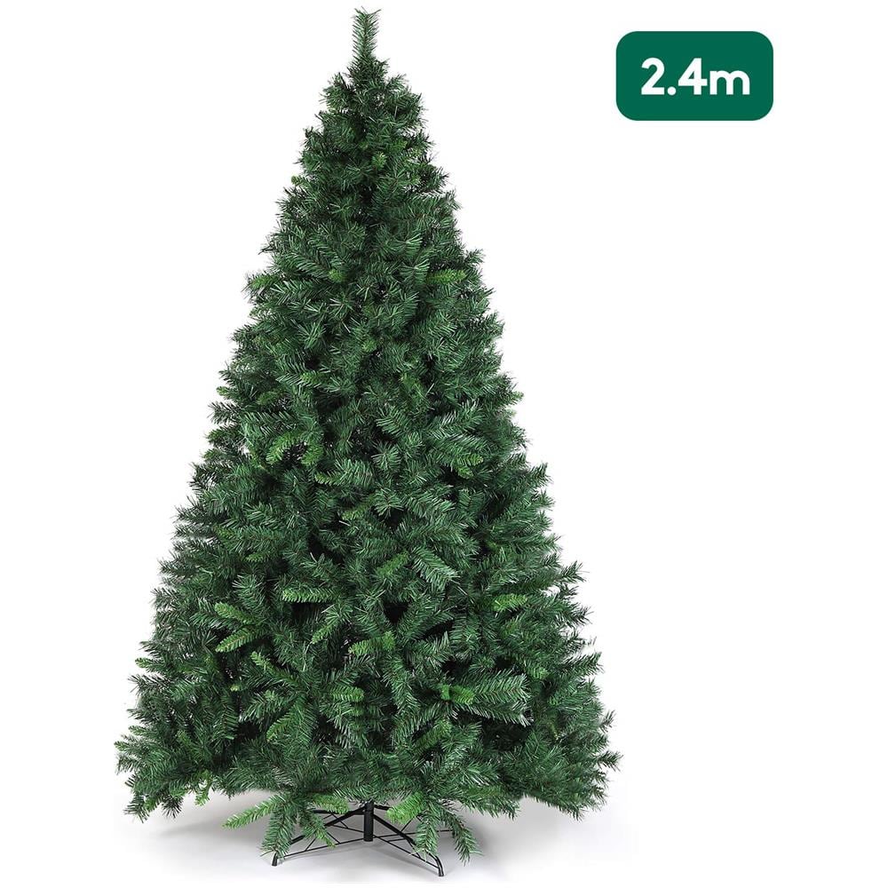 Albero Di Natale 240 Cm Artificialmente Con 1168 Punte Ignifugo Abete Costruzione Rapida Incl. Supporto Per Albero Di Natale Natale Verde Deco 2,4 M - Foto 1