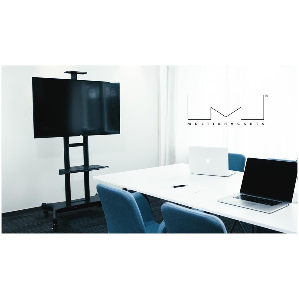 Carrello Vesa 200×200 - 800×400 per Monitor con Mensola e Porta Videocamera Colore Nero - Foto 7