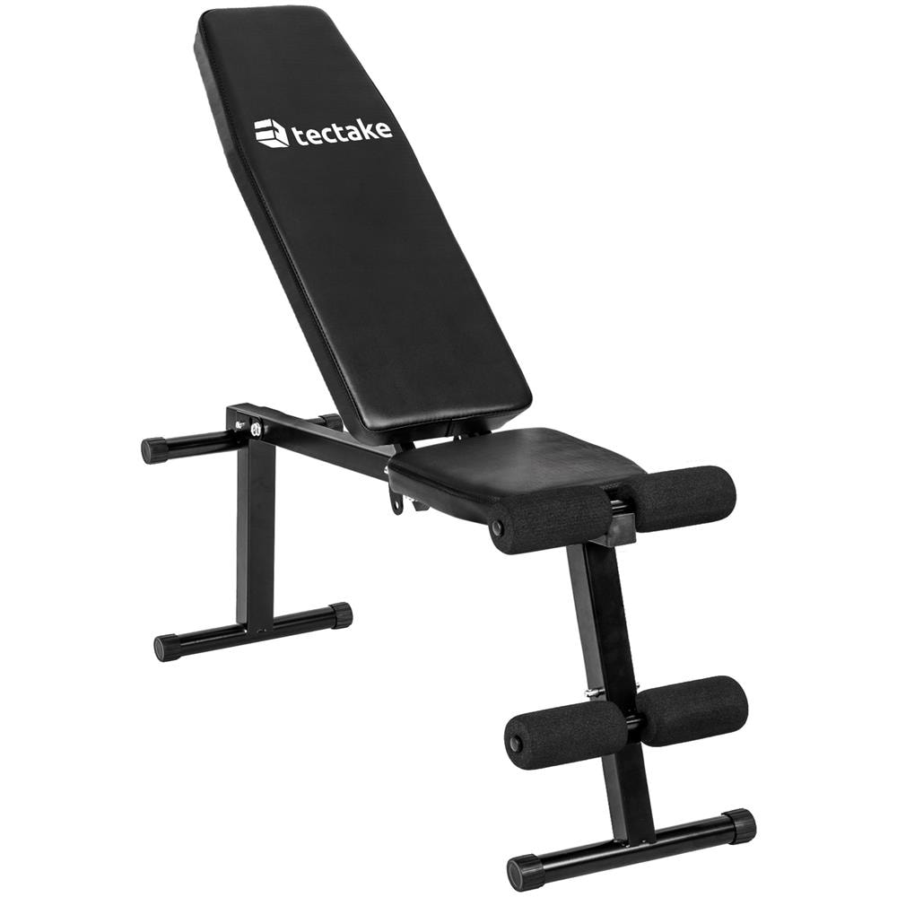 Panca Da Body-building Multiangolare | Schienale Regolabile Su 5 Diverse Posizioni | (lungh. X Largh. X Alt.) 125 X 34 X 129 Cm - Nero - Foto 1