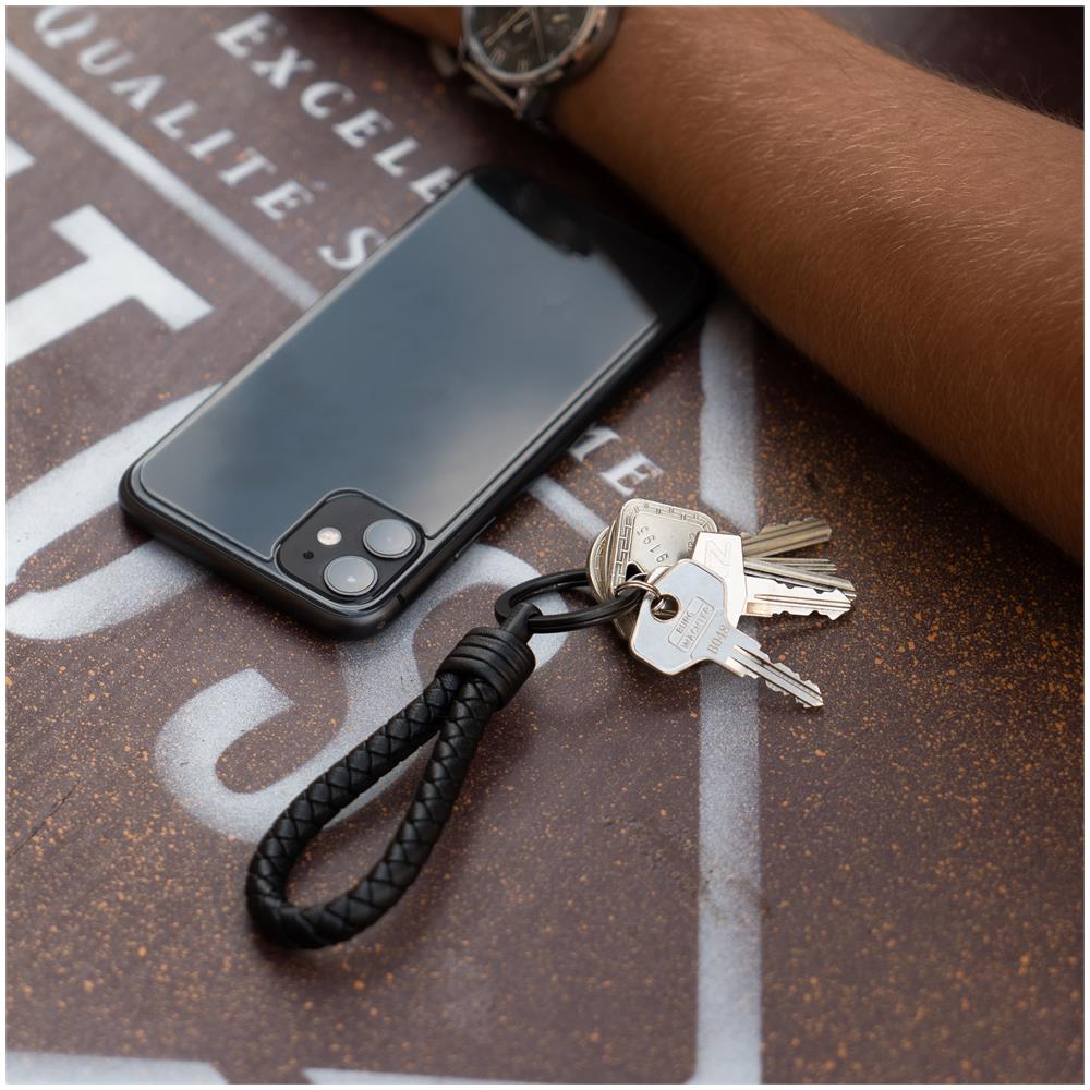 Portachiavi in Pelle per Uomo, ""Strong"", Verde - Foto 2