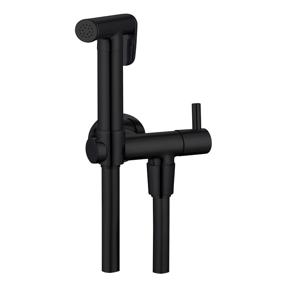 Idroscopino Wc Doccetta Ottone Portatile Shutoff Monogetto Con Leva Ogomondo Kit *** Finitura- : Nero Tondo - Foto 2