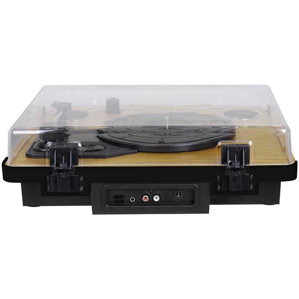 TT 1022 BT Giradischi Stereo Bluetooth a 3 Velocità - Legno / Nero - Foto 4